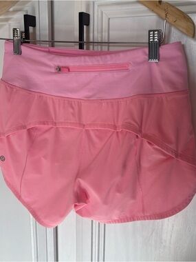 EUC Lululemon Speed Up Mid-Rise Short Candy Pink Size 4 Tall